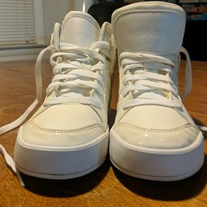 White Adidas Hightops